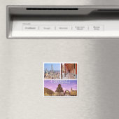 Italië BOLOGNA, Piazza Maggiore, Twee torens, Koel Magneet (Insitu (Vaatwasser))