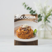 Italië Bologna Tagliatelle al ragù Briefkaart (Staand voorkant)