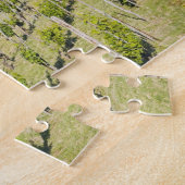 Italië, Bologna, Uitzicht door Vineyard naar Chies Legpuzzel (Zijkant)