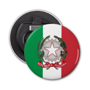 Italië Bottle Opener, Italiaanse vlag, Emblem/Part Button Flesopener