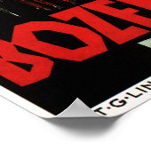 Italië BOZEN GRIES DOLOMITEN Vintage Car Racing Poster (Hoek)