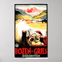 Italië BOZEN GRIES DOLOMITEN Vintage Car Racing