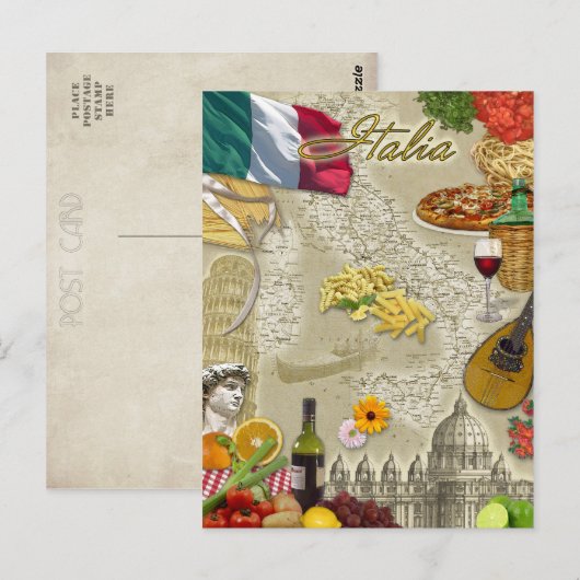 Italië Briefkaart (Voorkant / Achterkant)