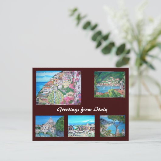 Italië - Briefkaart (Staand voorkant)