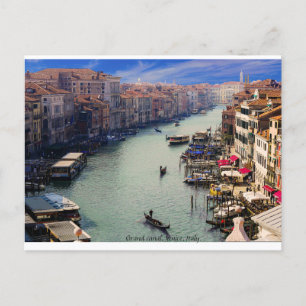 Italië briefkaart, Grand Canal, Venetië. Briefkaart