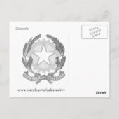 Italië Briefkaart Italiaanse vlag (Achterkant)