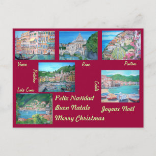 Italië - Briefkaart met kerst