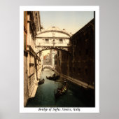  Italië, Brug van Sighs Venice Poster (Voorkant)