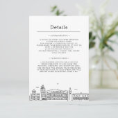 Italië bruiloft | Gegevens van bezoeker Kaart (Staand voorkant)