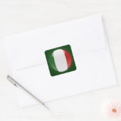 Italië Bubble Vlag Vierkante Sticker (Envelop)