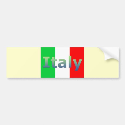 Italië Bumpersticker (Voorkant)