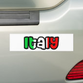 Italië Bumpersticker (Op auto)