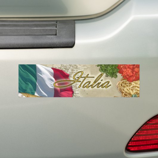 Italië Bumpersticker (Op auto)