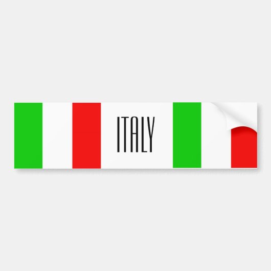 Italië bumpersticker (Voorkant)