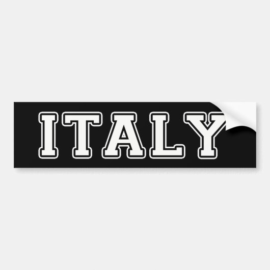 Italië Bumpersticker (Voorkant)