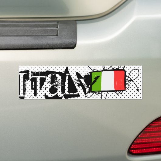 Italië Bumpersticker (Op auto)