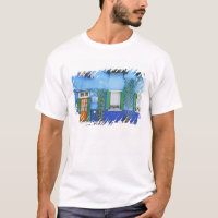 Italië, Burano. Een kleurrijk huis in Burano nabij