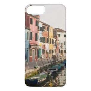 Italië, Burano. Kleurrijke huizen langs een Case-Mate iPhone Case
