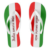 Italië Cadeau voor Italië Liefhebbers, Italië Vlag Teenslippers (Voetbed)