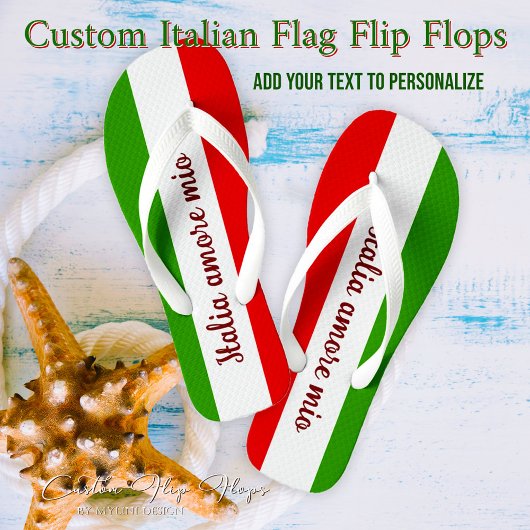 Italië Cadeau voor Italië Liefhebbers, Italië Vlag Teenslippers