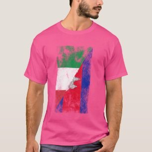 Italië Cambodja Vlaggen - Italiaans Cambodjaans T-shirt