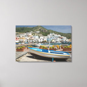ITALIË, Campania, (Baai van Napels), ISCHIA, Canvas Afdruk