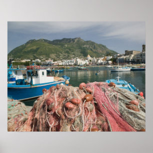 ITALIË, Campania, (Baai van Napels), ISCHIA, FORIO Poster