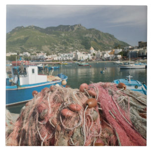 ITALIË, Campania, (Baai van Napels), ISCHIA, FORIO Tegeltje
