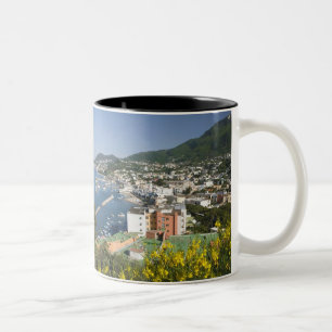 ITALIË, Campania, (Baai van Napels), ISCHIA, LACCO Tweekleurige Koffiemok