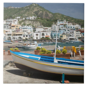 ITALIË, Campania, (Baai van Napels), ISCHIA, Tegeltje