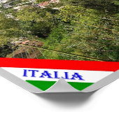 Italië - Campania - Capri - Funicular - Poster (Hoek)