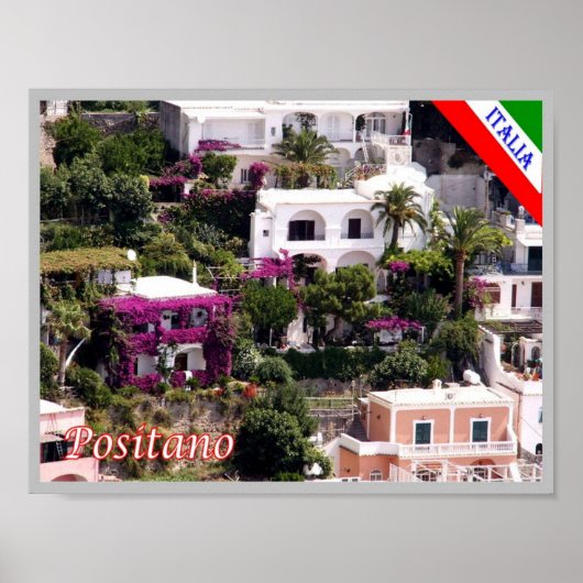 Italië - Campania - Positano - Poster (Voorkant)