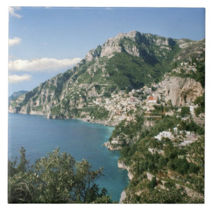 Italië, Campania, Schiereiland Sorrento, Positano, Tegeltje