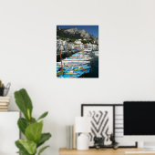 ITALIË, Campanië (Baai van Napels), CAPRI: Marina Poster (Thuiskantoor)