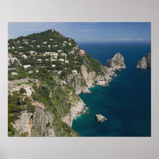 ITALIË, Campanië (Baai van Napels), CAPRI: Poster (Voorkant)