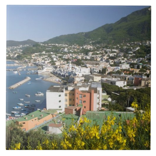 ITALIË, Campanië (Baai van Napels), ISCHIA, LACCO Tegeltje (Voorkant)