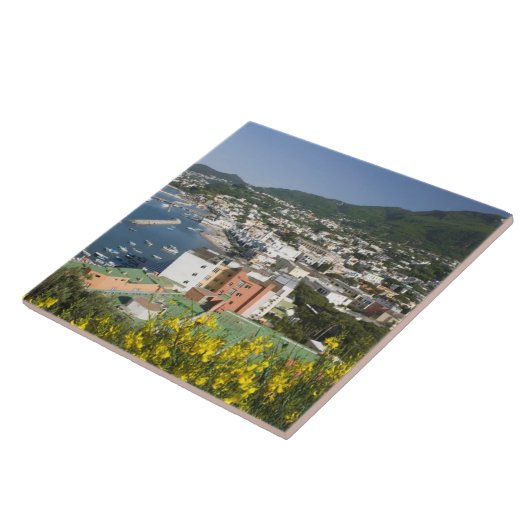 ITALIË, Campanië (Baai van Napels), ISCHIA, LACCO Tegeltje (Zijkant)