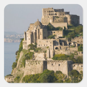 ITALIË, Campanië, de baai van Napels), ISCHIA Vierkante Sticker