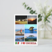 Italië - Campanië - Ischia - ILove - Briefkaart (Staand voorkant)