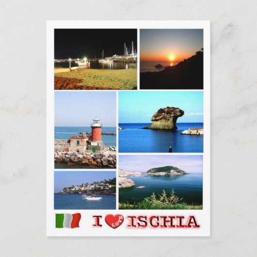 Italië - Campanië - Ischia - ILove - Briefkaart (Voorkant)