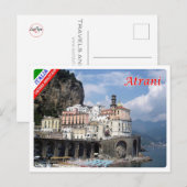 Italië - Campanië - kust van Amalfi - Atrani - Briefkaart (Voorkant / Achterkant)