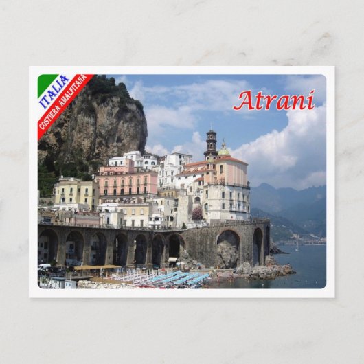 Italië - Campanië - kust van Amalfi - Atrani - Briefkaart (Voorkant)