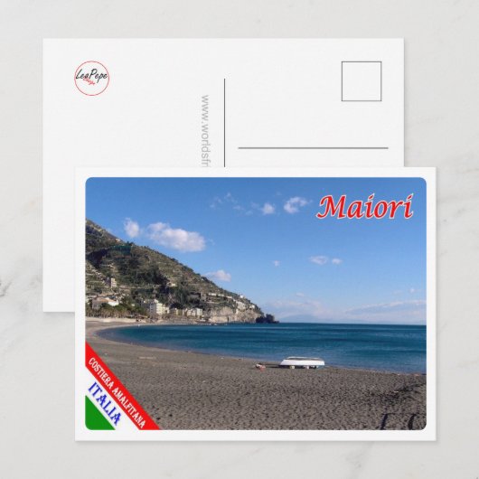 Italië - Campanië - kust van Amalfi - Maiori - str Briefkaart (Voorkant / Achterkant)