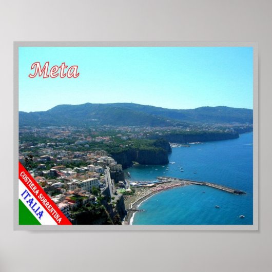 Italië - Campanië - kust van Amalfi - Poster (Voorkant)