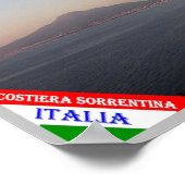 Italië - Campanië - kust van Amalfi - Poster (Hoek)