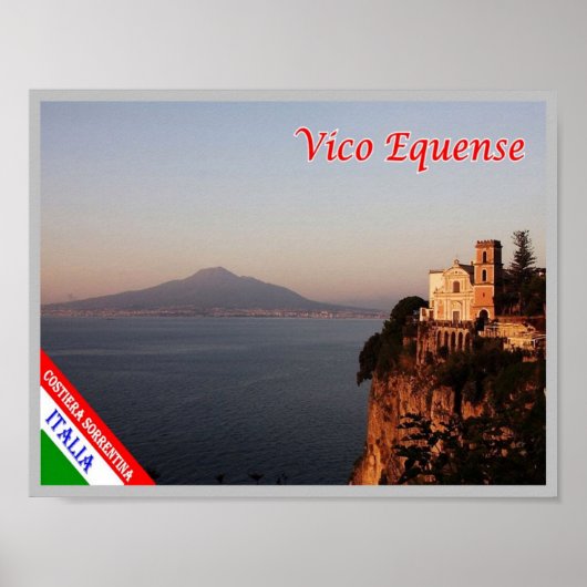 Italië - Campanië - kust van Amalfi - Poster (Voorkant)