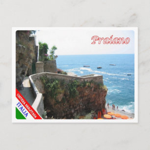 Italië - Campanië - kust van Amalfi - Praiano - Briefkaart