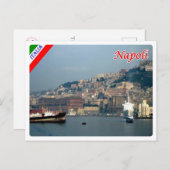 Italië - Campanië - Napels - Harbour - Briefkaart (Voorkant / Achterkant)
