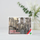 Italië - Campanië - Napels - Porta San Gennaro - Briefkaart (Staand voorkant)