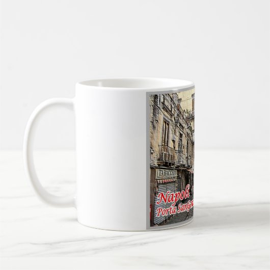 Italië - Campanië - Napels - Porta San Gennaro - Koffiemok (Links)